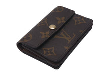 画像をギャラリービューアに読み込む, LOUIS VUITTON ルイヴィトン ポルトモネ プラ コインケース M61930 モノグラムキャンバス ブラウン ゴールド金具 美品 中古 4c074456