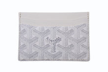 画像をギャラリービューアに読み込む, 新品同様 GOYARD ゴヤール サンシュルピス カードケース 名刺入れ STSULPPMLTY08CL08X PVC レザー ホワイト 中古 4c074458