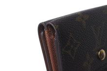 画像をギャラリービューアに読み込む, LOUIS VUITTON ルイヴィトン ポルトモネ ピエ カルトクレディ 三つ折り財布 M61652 ブラウン ゴールド金具 美品 中古 4c074461