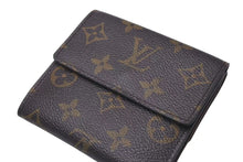 画像をギャラリービューアに読み込む, LOUIS VUITTON ルイヴィトン ポルトモネ ピエ カルトクレディ 三つ折り財布 M61652 ブラウン ゴールド金具 美品 中古 4c074461