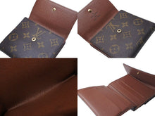 画像をギャラリービューアに読み込む, LOUIS VUITTON ルイヴィトン ポルトモネ ピエ カルトクレディ 三つ折り財布 M61652 ブラウン ゴールド金具 美品 中古 4c074461