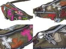 画像をギャラリービューアに読み込む, CHROME HEARTS クロムハーツ SNAT PACK MINI MULTI スナットパックミニ マルチクロスパッチ ボディーバッグ 美品 中古 4c074472