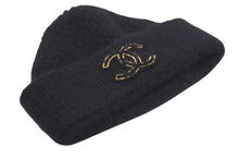 画像をギャラリービューアに読み込む, CHANEL シャネル Cashmere Knit カシミヤ ビーニー ブラック ニットキャップ 新タグ ココマーク 美品 中古 4c074474