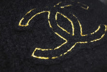 画像をギャラリービューアに読み込む, CHANEL シャネル Cashmere Knit カシミヤ ビーニー ブラック ニットキャップ 新タグ ココマーク 美品 中古 4c074474