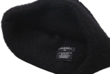 画像をギャラリービューアに読み込む, CHANEL シャネル Cashmere Knit カシミヤ ビーニー ブラック ニットキャップ 新タグ ココマーク 美品 中古 4c074474