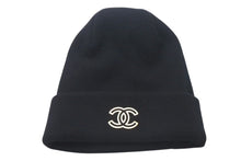 Load image into Gallery viewer, 未使用 CHANEL シャネル Cashmere Knit Beanie カシミヤニットビーニー ココマーク ブラック 0番台 中古 4c074475