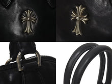画像をギャラリービューアに読み込む, CHROME HEARTS クロムハーツ MINI SLOUCHY MO BAG ミニスラウチ バッグ ハンドバッグ レザー ブラック シルバー金具 美品 中古 4c074482