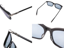画像をギャラリービューアに読み込む, CHROME HEARTS クロムハーツ FUN HATCH-A サングラス サイズ54□18-148 ブルーレンズ ブラック シルバー925 美品 中古 4c074483