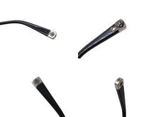 画像をギャラリービューアに読み込む, CHROME HEARTS クロムハーツ FUN HATCH-A サングラス サイズ54□18-148 ブルーレンズ ブラック シルバー925 美品 中古 4c074483