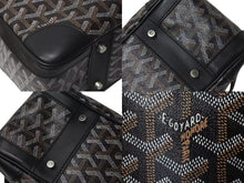 画像をギャラリービューアに読み込む, GOYARD ゴヤール ビジネスバッグ アンバサードMM ブリーフケース ブラック ゴヤールディンキャンバス シルバー金具 美品 中古 4c074485