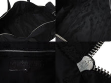 画像をギャラリービューアに読み込む, Chrome Hearts クロムハーツ Duffle Gym ダッフルジムバッグ ボストンバッグ ナイロン レザー ブラック シルバー金具 美品 中古 4c074498