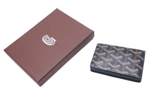 画像をギャラリービューアに読み込む, 極美品 GOYARD ゴヤール マルゼルブ カードケース ブラウン ブラック PVC レザー MALESHPMLTY01CL01X 中古 4c074501
