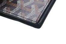 画像をギャラリービューアに読み込む, 極美品 GOYARD ゴヤール マルゼルブ カードケース ブラウン ブラック PVC レザー MALESHPMLTY01CL01X 中古 4c074501