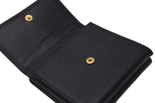 Load image into Gallery viewer, 新品未使用 CHANEL シャネル 三つ折り財布 ココマーク 6番台 フランス製 レザー メタル ブラック ゴールド金具 中古 4c074503 正規品