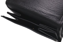 Load image into Gallery viewer, 新品未使用 CHANEL シャネル 三つ折り財布 ココマーク 6番台 フランス製 レザー メタル ブラック ゴールド金具 中古 4c074503 正規品