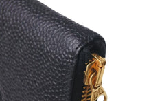 Load image into Gallery viewer, CHANEL シャネル 長財布 ラウンドジップ キャビアスキン ココマーク 4番台 ブラック レディース 美品 中古 4c074505