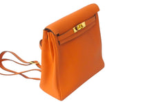 Load image into Gallery viewer, 極美品 エルメス ケリーアドPM トリヨンクレマンス オレンジ ゴールド金具 □I刻印 リュックサック バッグ 中古 4c074514