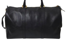 画像をギャラリービューアに読み込む, CHANEL シャネル ココマーク ボストンバッグ キャビアスキン 5番台 レザー ブラック 美品 中古 4c074515