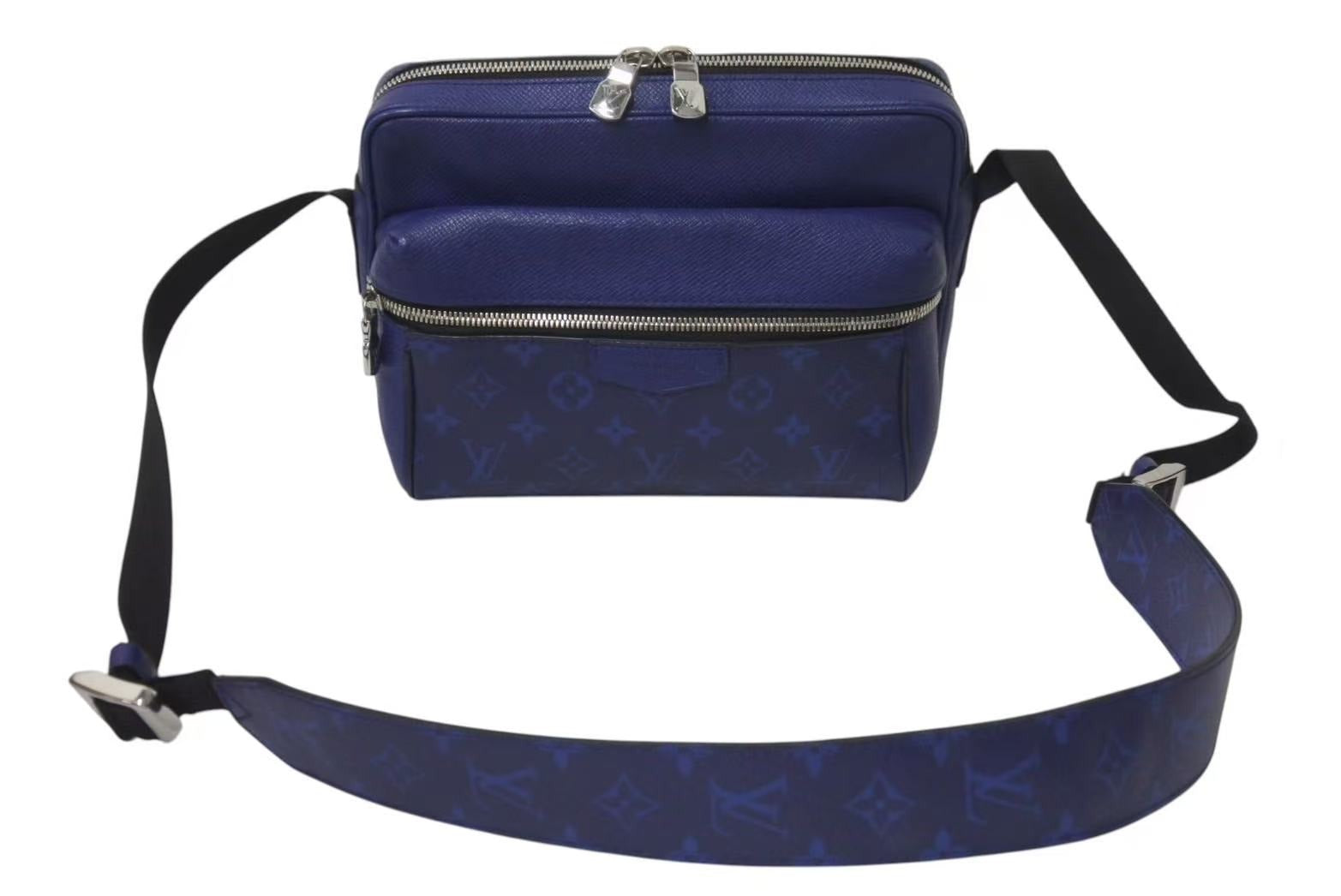 ルイヴィトン ショルダー　タイガラマメッセンジャーPM コバルト 極美品 LOUIS VUITTON ルイヴィトン アウトドアメッセンジャーPM タイガラマ