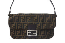 画像をギャラリービューアに読み込む, FENDI フェンディ Zucca Pattern Mamma Bucket ズッカ マンマバケット ショルダーバッグ キャンバス ブラウン 良品 中古 4c074519