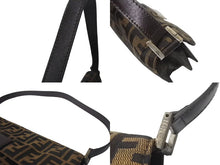 画像をギャラリービューアに読み込む, FENDI フェンディ Zucca Pattern Mamma Bucket ズッカ マンマバケット ショルダーバッグ キャンバス ブラウン 良品 中古 4c074519