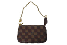 画像をギャラリービューアに読み込む, 極美品 LOUIS VUITTON ルイヴィトン モノグラム ミニポシェット アクセソワール ダミエパイエット N63176 スパンコール 中古 4c074520
