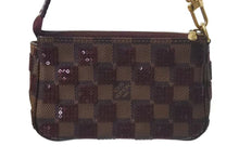 画像をギャラリービューアに読み込む, 極美品 LOUIS VUITTON ルイヴィトン モノグラム ミニポシェット アクセソワール ダミエパイエット N63176 スパンコール 中古 4c074520