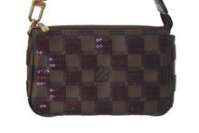 画像をギャラリービューアに読み込む, 極美品 LOUIS VUITTON ルイヴィトン モノグラム ミニポシェット アクセソワール ダミエパイエット N63176 スパンコール 中古 4c074520