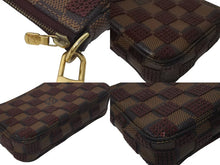 画像をギャラリービューアに読み込む, 極美品 LOUIS VUITTON ルイヴィトン モノグラム ミニポシェット アクセソワール ダミエパイエット N63176 スパンコール 中古 4c074520