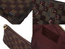画像をギャラリービューアに読み込む, 極美品 LOUIS VUITTON ルイヴィトン モノグラム ミニポシェット アクセソワール ダミエパイエット N63176 スパンコール 中古 4c074520