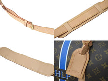 画像をギャラリービューアに読み込む, 未使用 LOUIS VUITTON ルイヴィトン キーポル バンドリエール 60 イニシャル HLP ブルー モノグラムキャンバス M41412 中古 4c074528