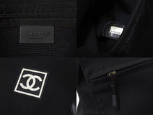 Load image into Gallery viewer, CHANEL シャネル スポーツライン ナイロン ショルダーバッグ ブラック 9番台 ココマーク ロゴ 美品 中古 4c074529