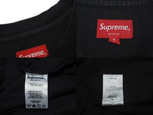 Load image into Gallery viewer, Supreme シュプリーム 18SS LOGO EMBROIDERED TEE ロゴ刺繍Tシャツ サイズ S コットン ブラック 美品 中古 4c074550