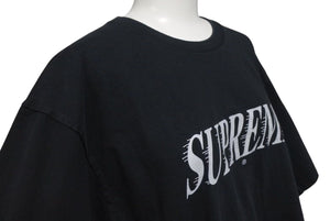 SUPREME シュプリーム 22FW Slap Shot スラップショット ロゴ 半袖Tシャツ コットン ブラック サイズL 美品 中古 4c074556