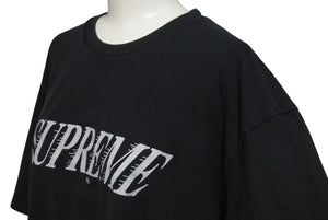 SUPREME シュプリーム 22FW Slap Shot スラップショット ロゴ 半袖Tシャツ コットン ブラック サイズL 美品 中古 4c074556