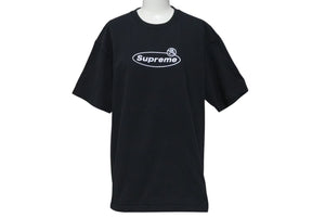 Supreme シュプリーム 半袖Ｔシャツ WARNING LOGO PRINT TEE 22FW ブラック コットン サイズ L 美品 中古 4c074557