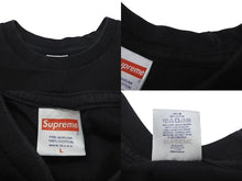 Load image into Gallery viewer, Supreme シュプリーム 半袖Ｔシャツ WARNING LOGO PRINT TEE 22FW ブラック コットン サイズ L 美品 中古 4c074557