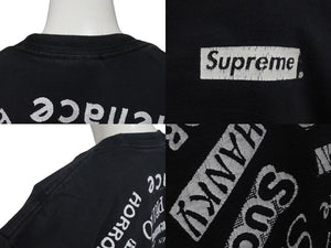 Supreme シュプリーム 半袖Ｔシャツ SPIRAL PRINT TEE スパイラルプリントTシャツ 21SS ブラック コットン M 美品 中古 4c074561