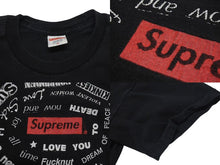 Load image into Gallery viewer, Supreme シュプリーム 半袖Ｔシャツ SPIRAL PRINT TEE スパイラルプリントTシャツ 21SS ブラック コットン M 美品 中古 4c074561