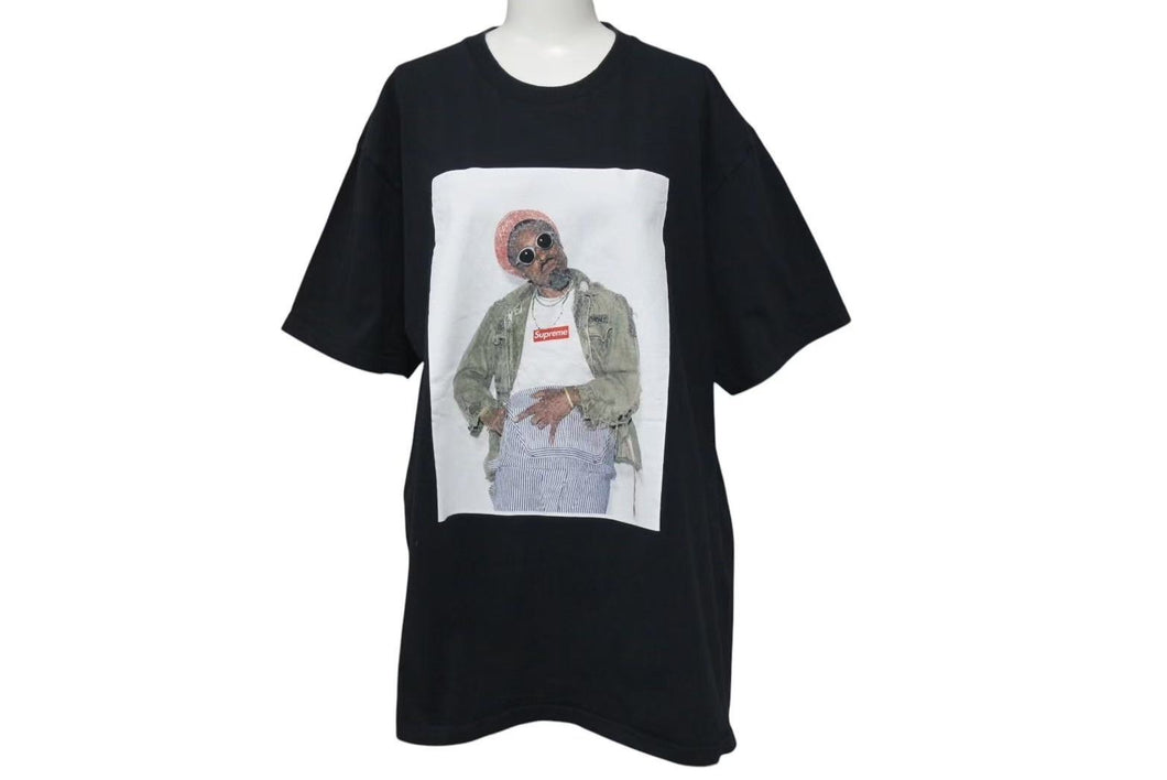 Supreme シュプリーム 22FW ANDRE 3000 TEE フォトT シャツ ブラック サイズL ブラック コットン 美品 中古 4c074563