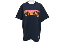 Load image into Gallery viewer, Supreme シュプリーム 半袖ロゴＴシャツ ARCH LOGO PRINT TEE 18SS ネイビー オレンジ コットン 美品 中古 4c074568