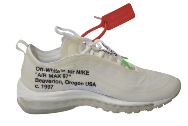 NIKE x OFF-WHITE ナイキ x オフホワイト THE TEN AIR MAX 97 ザテン エアマックス97 スニーカー AJ4585-100 美品 中古 4c074576
