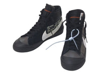 Load image into Gallery viewer, NIKE × OFF-WHITE ナイキ オフホワイト ブレーザーミッドグリムリーパー ミッドカット スニーカー ブラック THE TEN AAA3832 サイズ26.5 美品 中古 4c074577