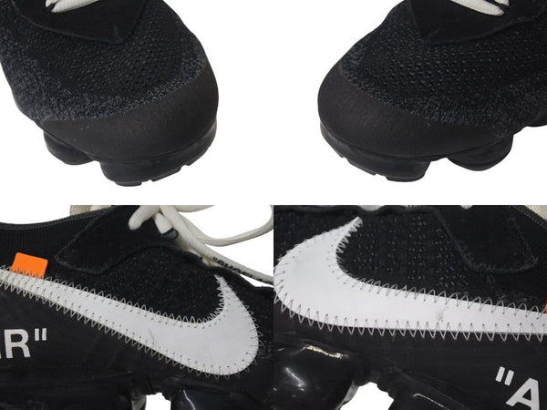 NIKE OFF-WHITE Nike Off-White Air Vapormax THE 10 AIR VAPORMAX FK Black 27cm AA3831-002 Good Condition Used 4c074578