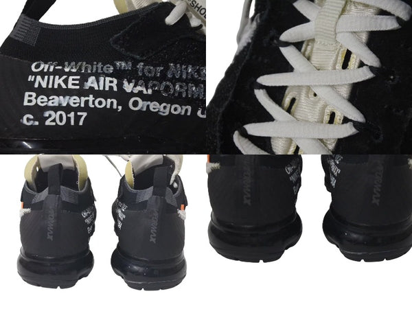 NIKE OFF-WHITE Nike Off-White Air Vapormax THE 10 AIR VAPORMAX FK Black 27cm AA3831-002 Good Condition Used 4c074578
