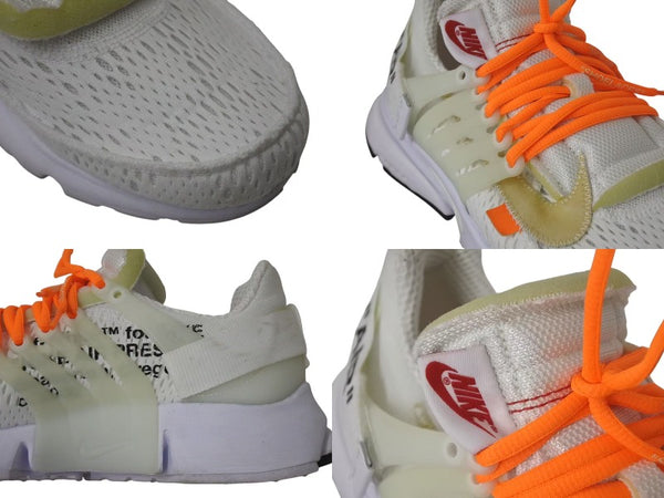 NIKE x OFF WHITE Nike x Off White Air Presto Sneakers AA3830-100 White AA3830-100 Good Condition Used 4c074583