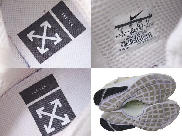 NIKE x OFF WHITE Nike x Off White Air Presto Sneakers AA3830-100 White AA3830-100 Good Condition Used 4c074583