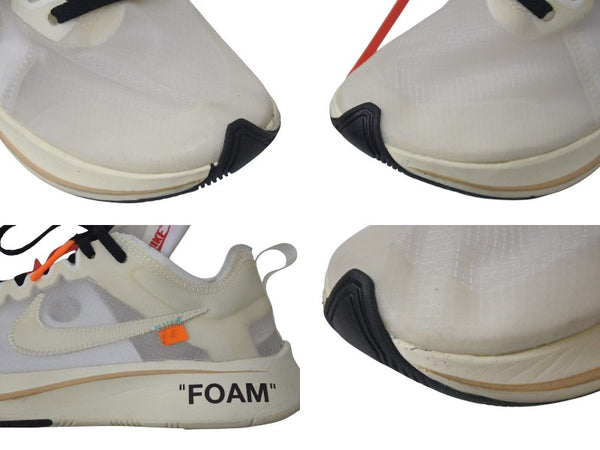 Nike x Off-White ナイキ x オフホワイト "THE TEN" Zoom Fly ザテン ズームフライ ホワイト ラバー 26cm AJ4588-100 中古 4c074585