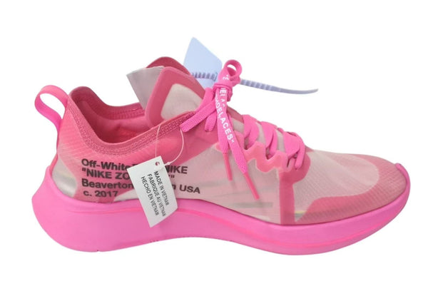 極美品 NIKE OFF-WHITE ナイキ オフホワイト ズームフライ THE 10 ZOOM FLY SP ピンク 26cm AJ4588-600 中古 4c074586