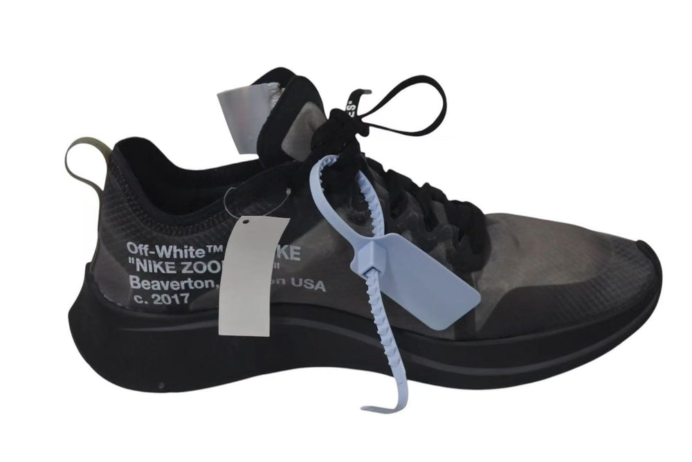 NIKE x OFF-WHITE Nike x Off-White ZOOM FLY SNEAKER Zoom Fly Sneakers Black AJ4588-001 Good Condition Used 4c074588